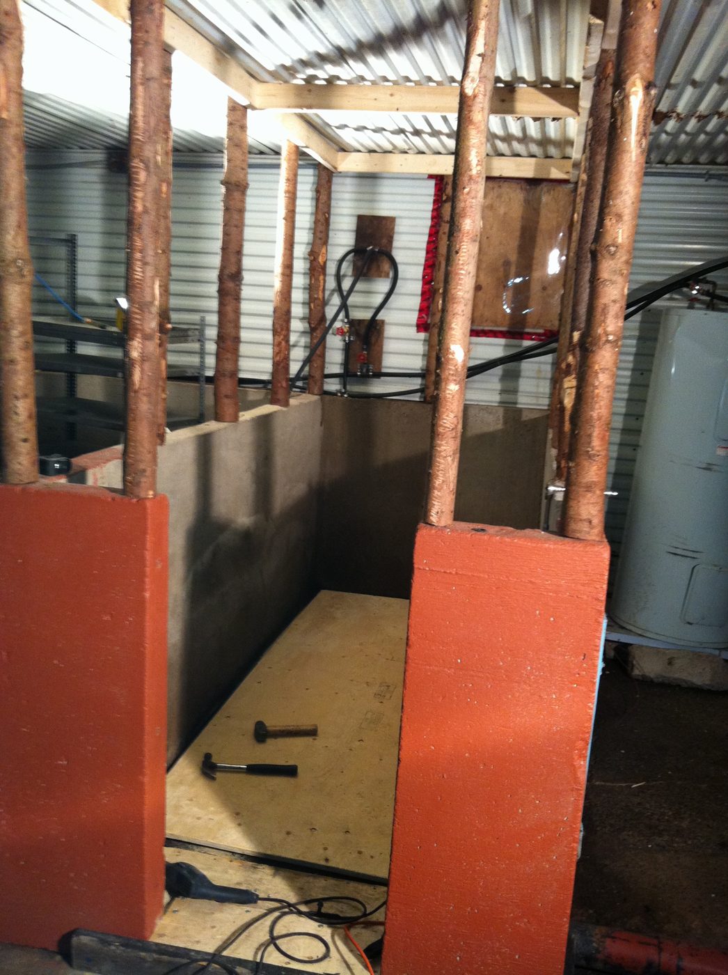 19 mai 2011 : la douche du bunker.
